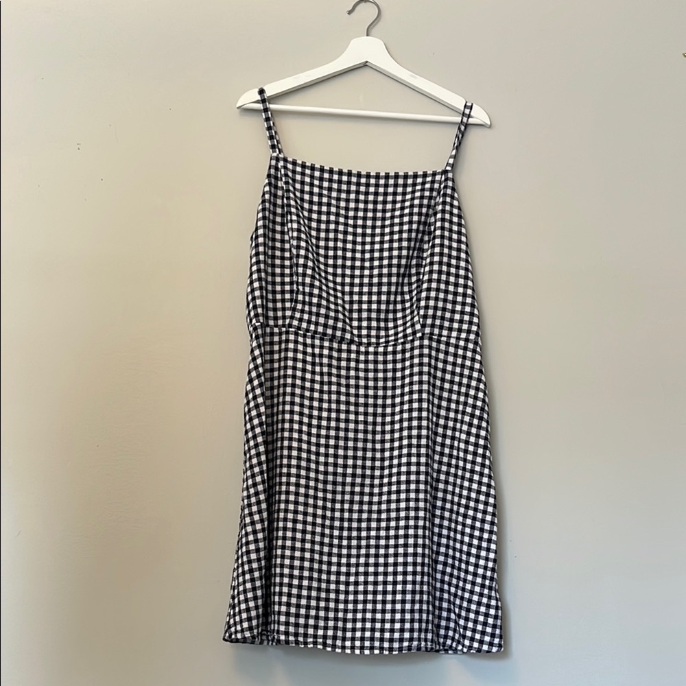 Old Navy Black and White Checkered Dress
